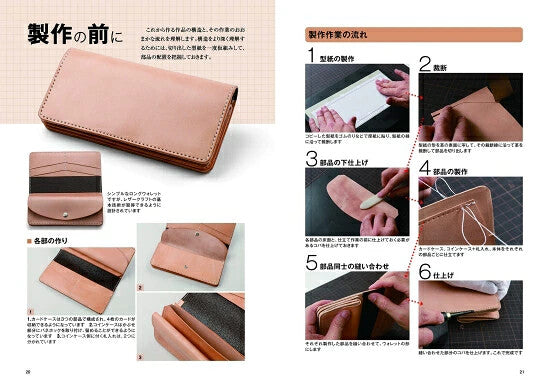 【新品】レザークラフト入門 アイテムを制作しながら基本技術が学べます 定価2,500円